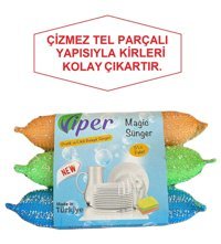 Viper Sihirli 3'lü Bulaşık Süngeri