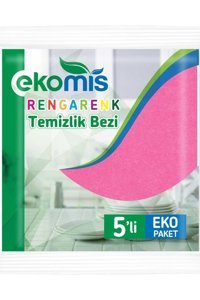 Ekomis 5'li Mikrofiber Temizlik Bezi