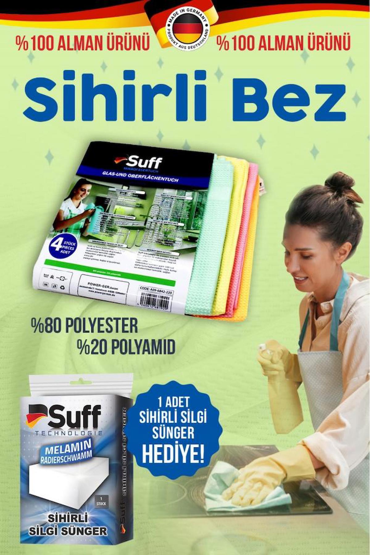 Suff 4'lü Mikrofiber Temizlik Bezi