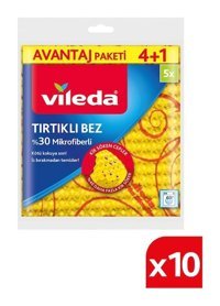 Vileda Tırtıklı 2x5'li Mikrofiber Temizlik Bezi