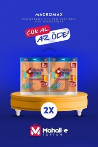 Macromax Clean&Rainbow 2x5'li Mikrofiber Temizlik Bezi