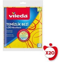 Vileda Sarı 20x5'li Mikrofiber Temizlik Bezi