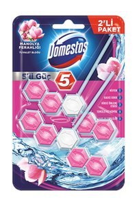 Domestos Wc Blok Duopack 5'li Güç Manolya Ferahlığı Tuvalet Temizleyici 2x110 gr