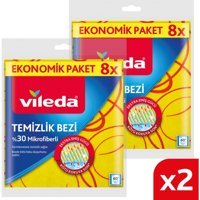 Vileda Mutfak 2x8'li Mikrofiber Temizlik Bezi