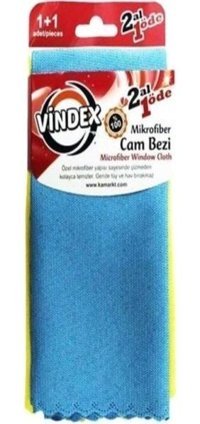 Vindex Cam 2'li Mikrofiber Temizlik Bezi