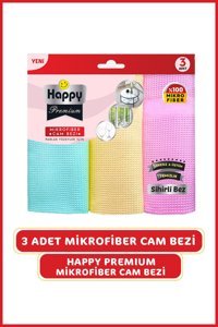 Happy Sihirli 3'lü Mikrofiber Temizlik Bezi