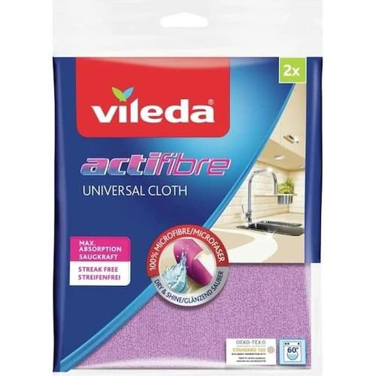 Vileda PVA Aktifiber 2'li Mikrofiber Temizlik Bezi