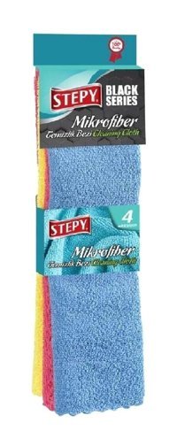 Stepy 4'lü Mikrofiber Temizlik Bezi