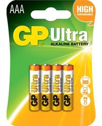 GP Ultra LR03 1.5 V Alkalin AAA / İnce Kalem Pil 4'lü