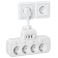 Honihom 4'lü 2'li USB Kablosuz Çiftli Akım Korumalı Priz
