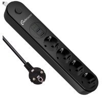 Techmaster 4'lü 2 metre 2'li USB Kablolu Çiftli Akım Korumalı Priz