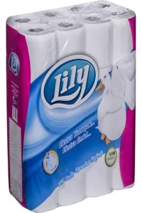 Lily 2 Katlı Kokulu Renkli 32'li Rulo Tuvalet Kağıdı