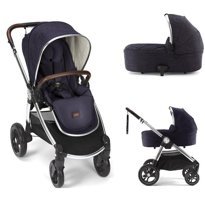 Mamas & Papas Ocarro Çift Yönlü Katlanabilir 360 Derece Dönen Tam Yatar Bebek Arabası Lacivert