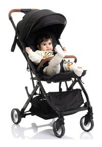 Baby Plus Coupe Katlanabilir 360 Derece Dönen Tam Yatar Bebek Arabası Gri