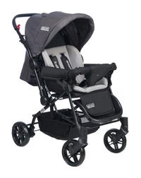 Tommy Baby Elegant Çift Yönlü Katlanabilir 360 Derece Dönen Tam Yatar Puset Bebek Arabası Gri