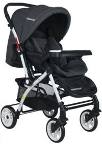 Tommy Baby Eagle Çift Yönlü Katlanabilir 360 Derece Dönen Tam Yatar Bebek Arabası Mavi