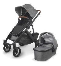 Uppababy Vista V2 Çift Yönlü Katlanabilir 360 Derece Dönen Tam Yatar Bebek Arabası Gri