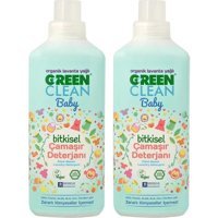 U Green Clean Baby Bitkisel Organik Lavanta Yağlı Tüm Renkler İçin 40 Yıkama Sıvı Deterjan 2x1 lt