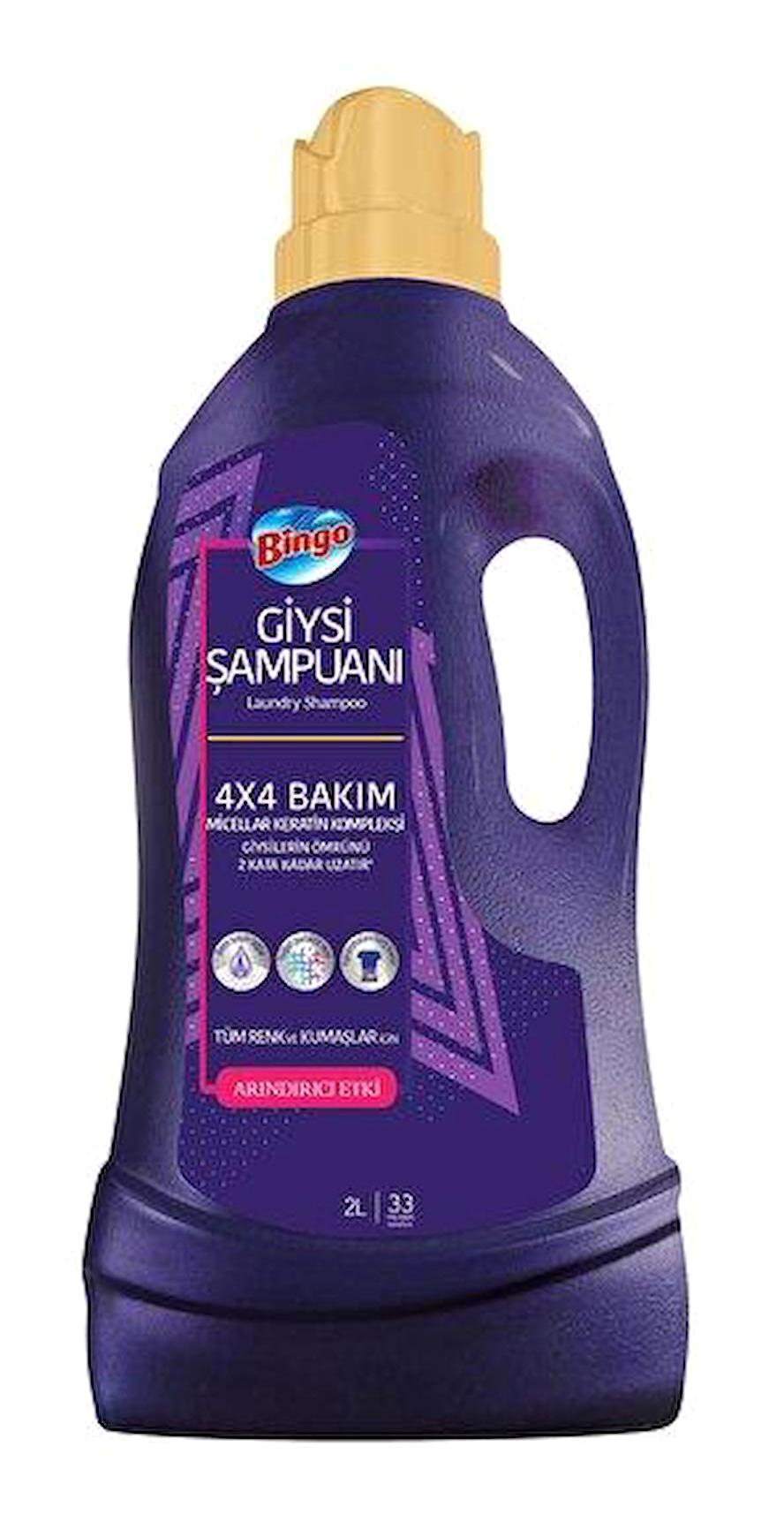 Bingo Renkliler İçin 33 Yıkama Sıvı Deterjan 4 lt