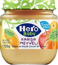 Hero Baby Glutensiz Karışık Meyveli Kavanoz Maması 24x125 gr