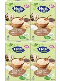 Hero Baby Tahıllı Glutensiz Pekmez Peynir Kaşık Maması 4x200 gr