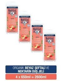 Le Petit Marseillais Nektarin Şeftalili Duş Jeli 4x650 ml