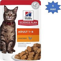 Hill's Chunks & Gravy Balıklı Yetişkin Yaş Kedi Maması 6x85 gr