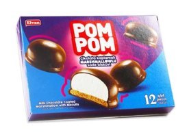 Elvan Pompom Marshmallowlu Sütlü Çikolatalı Bisküvi 156gr