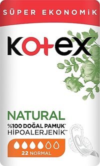 Kotex Natural Ultra Organik İnce 22'li Hijyenik Ped 1 Adet