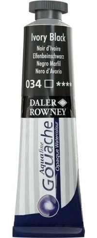 Daler Rowney 34 Tüp Siyah 15 ml Guaj Boya Seti