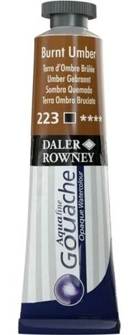 Daler Rowney 223 Burnt Umber Tüp Kahverengi 15 ml Guaj Boya Seti