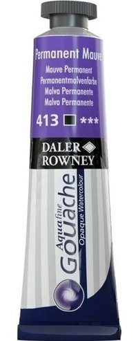 Daler Rowney 413 Permanent Mauve Tüp Mor 15 ml Guaj Boya Seti