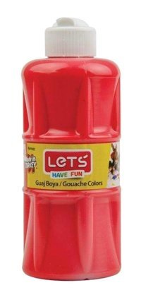 Lets L-5804 Tüp Kırmızı 250 ml Guaj Boya Seti
