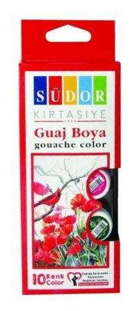 Südor Çok Renkli 10x150 ml Guaj Boya Seti