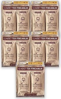 Kurukahveci Mehmet Efendi Sade Orta Kavrulmuş Türk Kahvesi 60x6 gr
