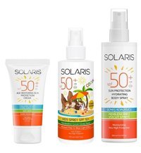 Solaris 50 Faktör Tüm Ciltler İçin Suya Dayanıklı Bebek Yüz ve Vücut Güneş Kremi 200 ml