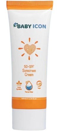 Baby İcon 30 Faktör Hassas Ciltler İçin Parfümsüz Parabensiz Bebek Yüz ve Vücut Güneş Kremi 150 ml