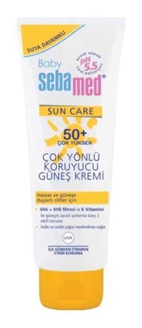 Sebamed 50 Faktör Hassas Ciltler İçin Yağsız Suya Dayanıklı Parabensiz Bebek Yüz ve Vücut Güneş Kremi 75 ml