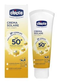 Chicco 50 Faktör Hassas Ciltler İçin Yağsız Suya Dayanıklı Parfümsüz Parabensiz Bebek Yüz ve Vücut Güneş Kremi 75 ml