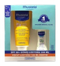 Mustela 50 Faktör Tüm Ciltler İçin Yağsız Suya Dayanıklı Parfümsüz Bebek Yüz ve Vücut Güneş Losyonu 40 ml
