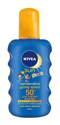 Nivea Sun 50 Faktör Tüm Ciltler İçin Yağsız Suya Dayanıklı Bebek Yüz ve Vücut Güneş Kremi 200 ml