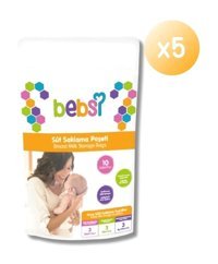 Bebsi 5x10'lu Süt Saklama Poşeti