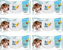 Uni Baby Aktif 72 Yaprak 6'lı Paket Islak Mendil