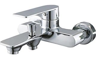 Gpd Mbb155 Pirinç Çift Delikli Aç Kapa Yarı Ankastre Kare Banyo Bataryası Krom