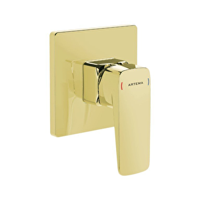Artema A4275123 Krom Tek Delikli Aç Kapa Ankastre Banyo Bataryası Altın