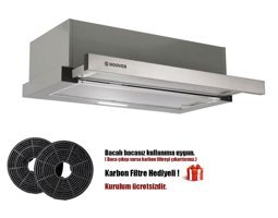 Hoover İnox Sürgülü Aspiratör