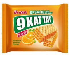 Ülker 9 Kat Tat Portakal Kremalı Gofret 12x39 gr