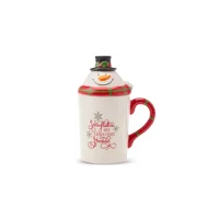 Karaca New Year Yeni Yıl Snowman Kapaklı Kupa/Mug 350 ml