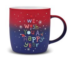 Karaca New Year Yılbaşı Soft Touch Kupa 350 ml Kırmızı