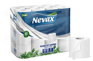 Nevax 2 Katlı 32'li Rulo Tuvalet Kağıdı